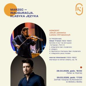 Grafika prezentująca wydarzenie oraz wykonawców