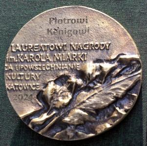 Medal – Piotrowi Kenigowi, laureatowi Nagrody im. Karola Miarki, za upowszechnianie kultury, Katowice 2024